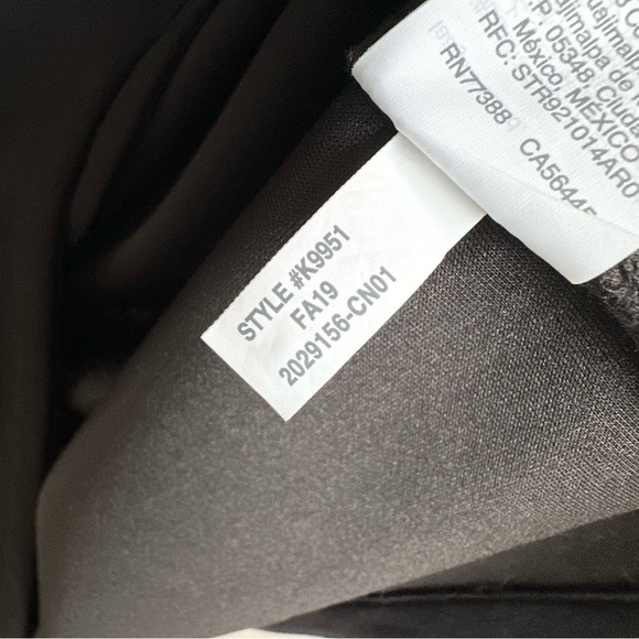 Madewell Texture & Thread Mini Dress Faux Wrap Side Tie Stretch Knit Black LBD - Picture 9 of 9